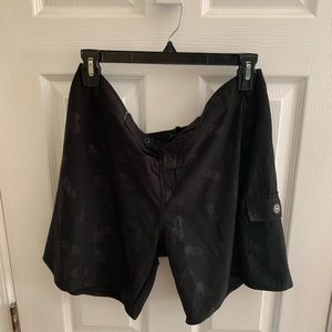 Vintage Pineapple Board Short Swim Trunks